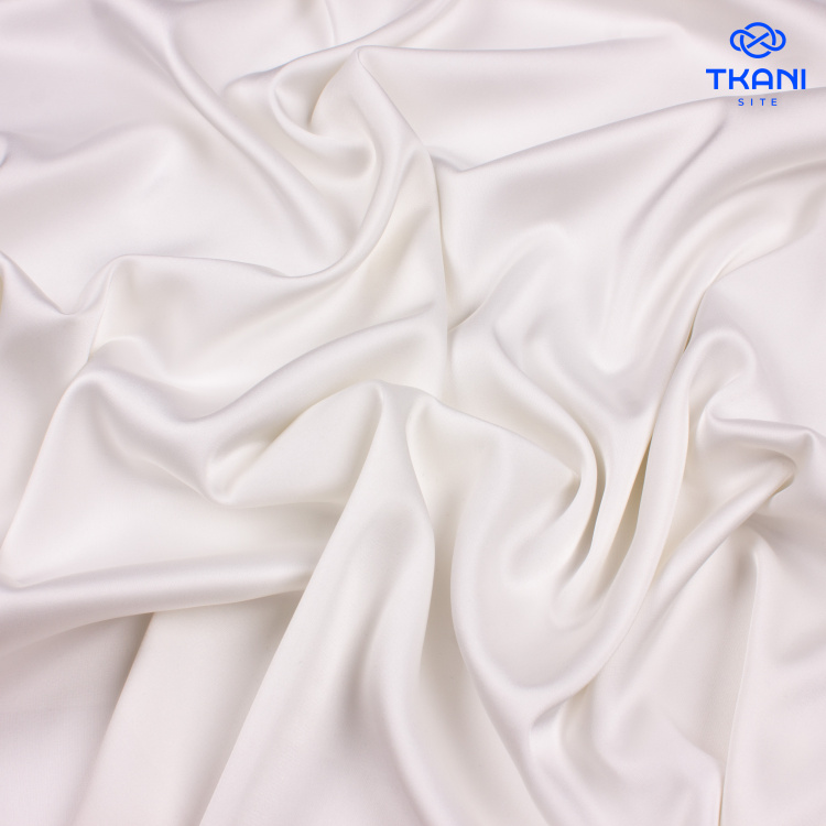 5040. Искусственный шелк. Армани. Молочный - фото 1