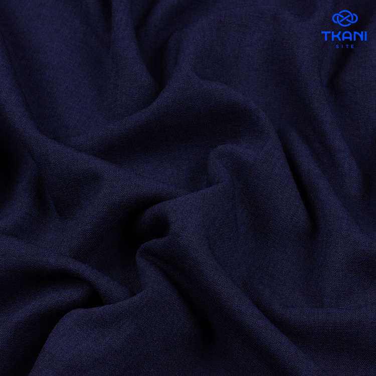 5037. Костюмная. Габардин. Темно-синий. - фото 1