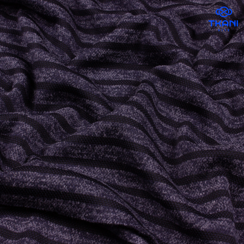 5041. Трикотажное полотно. Сандра. В полоску от Tkani.site