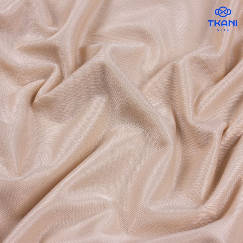 3289. Трикотажный шифон. Теплый песок. Уценка!!! от Tkani.site