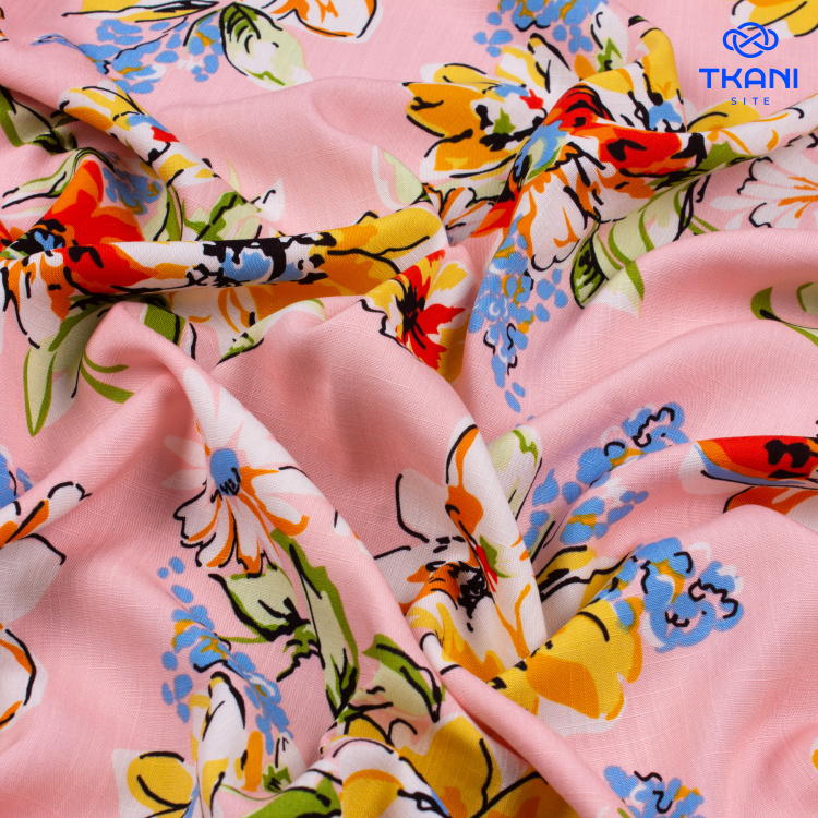 3342. Конкурс!!!  Лён с вискозой. Принт - фото 2