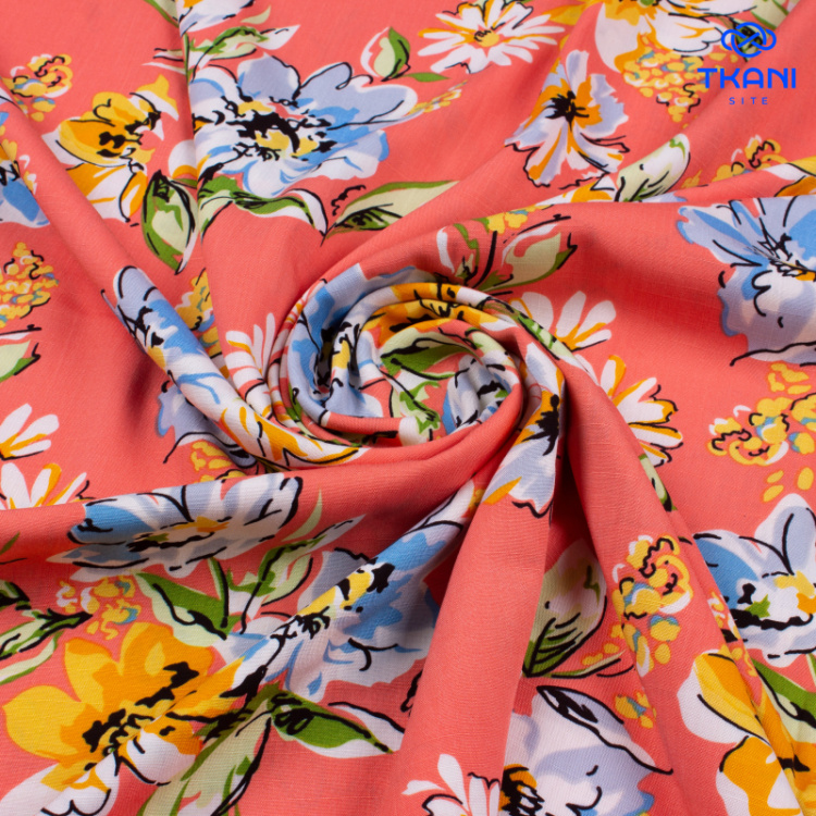 3343. Конкурс!!!  Лён с вискозой. Принт