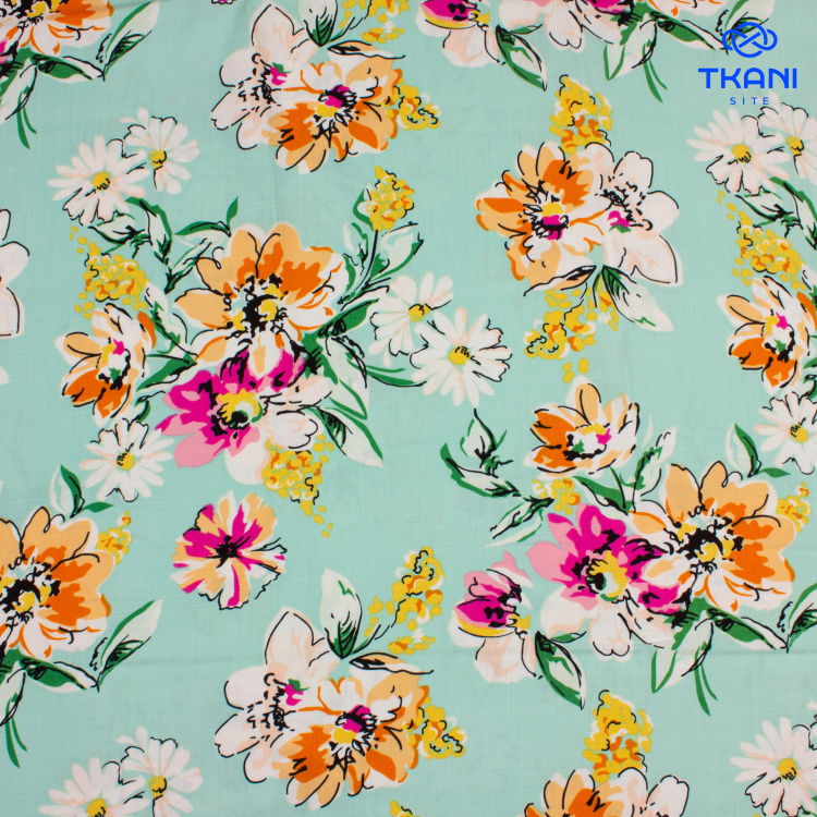 3345. Конкурс!!!  Лён с вискозой. Принт - фото 1