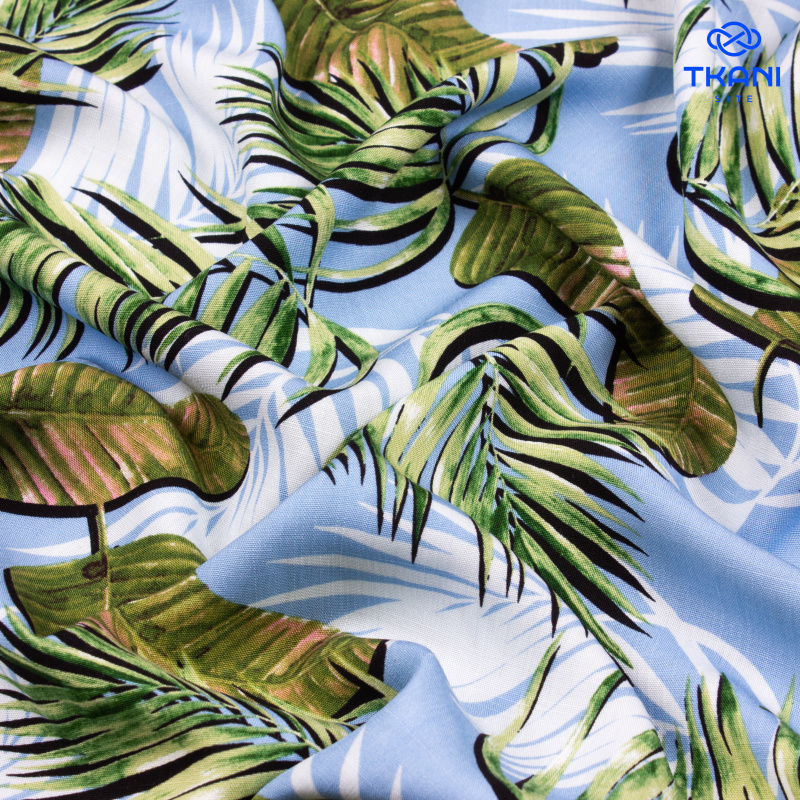 5043. Конкурс!!! Лен с вискозой. Принт.