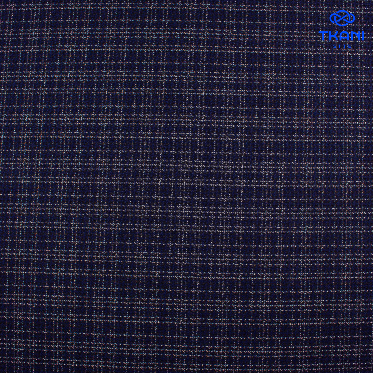 5054. Костюмная поливискоза. В клетку. - фото 1