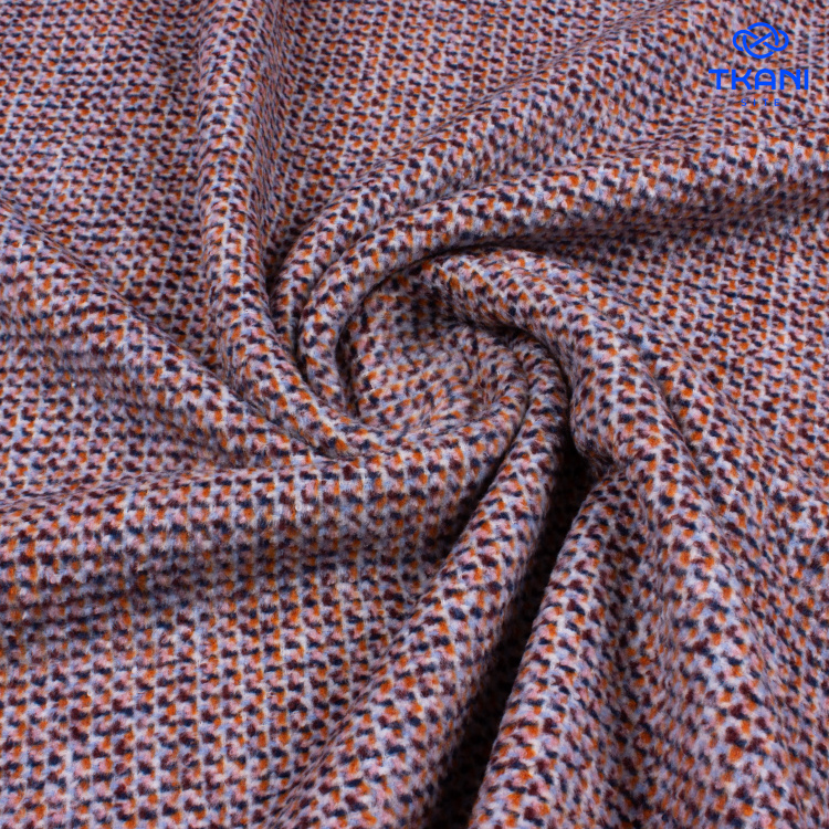 5058. Костюмная. Рогожка. Ворс. - фото 1