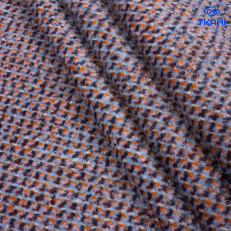 5060. Костюмная. Рогожка. Ворс.