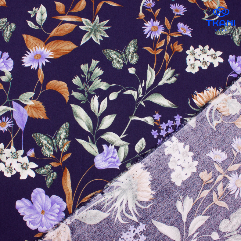 3384. Штапель. Вискоза. Принт от Tkani.site