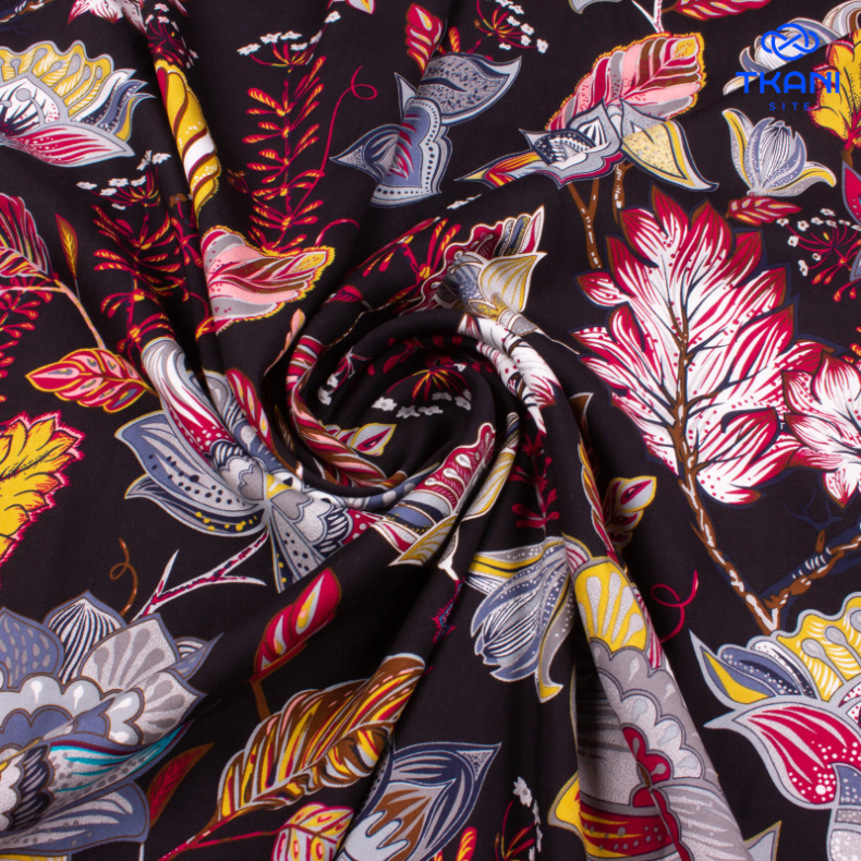 3389. Штапель. Вискоза. Принт от Tkani.site