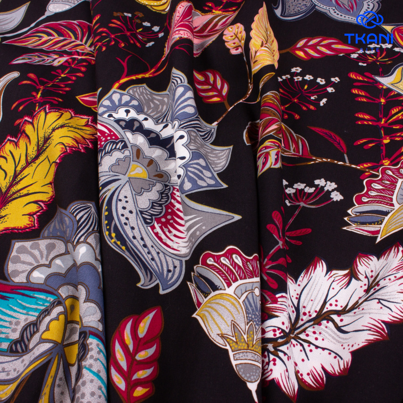 3389. Штапель. Вискоза. Принт от Tkani.site