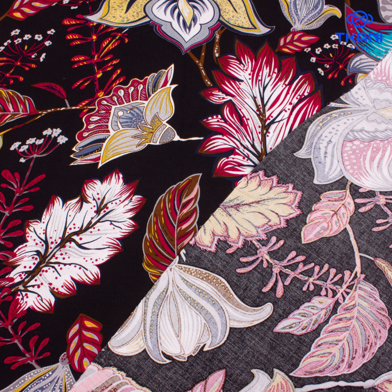 3389. Штапель. Вискоза. Принт от Tkani.site