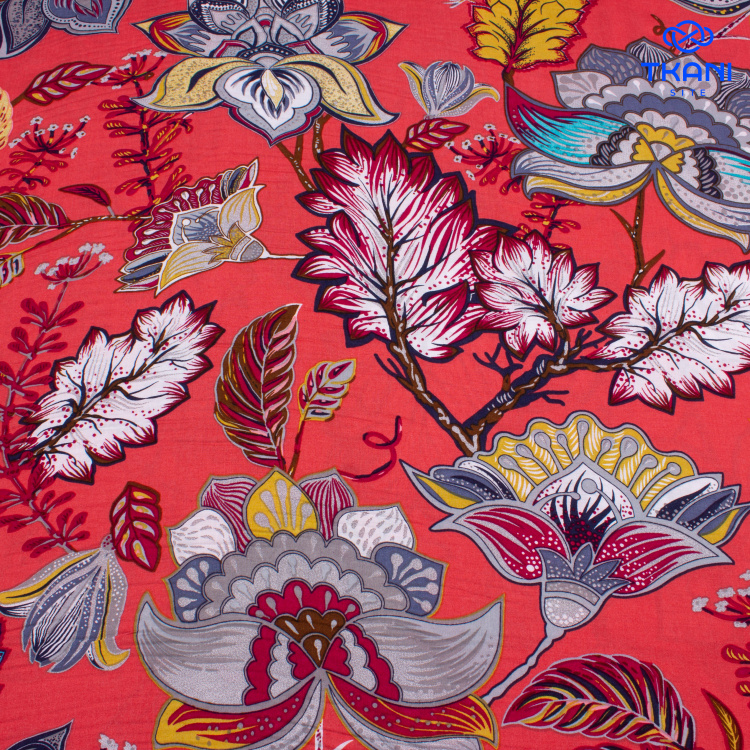 3390. Штапель. Вискоза. Принт - фото 1