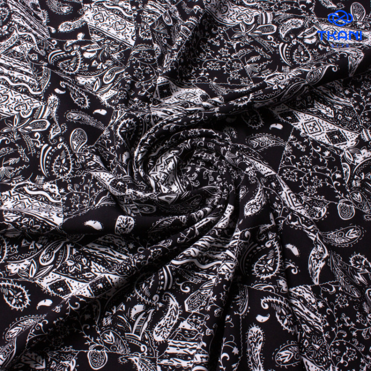 3394. Штапель. Вискоза. Принт