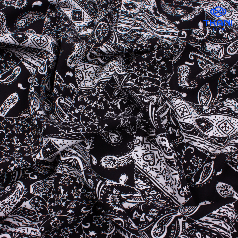 3394. Штапель. Вискоза. Принт от Tkani.site