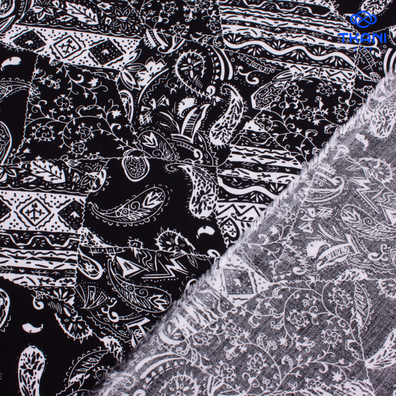 3394. Штапель. Вискоза. Принт от Tkani.site