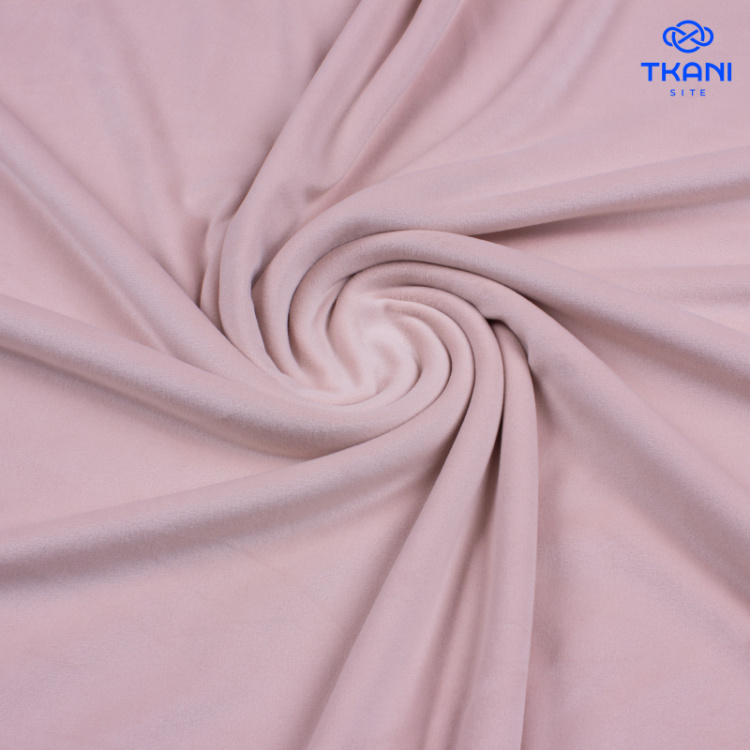 3410. Трикотажное полотно. Велюр. Суперсофт. Нежный персик. Уценка!!!