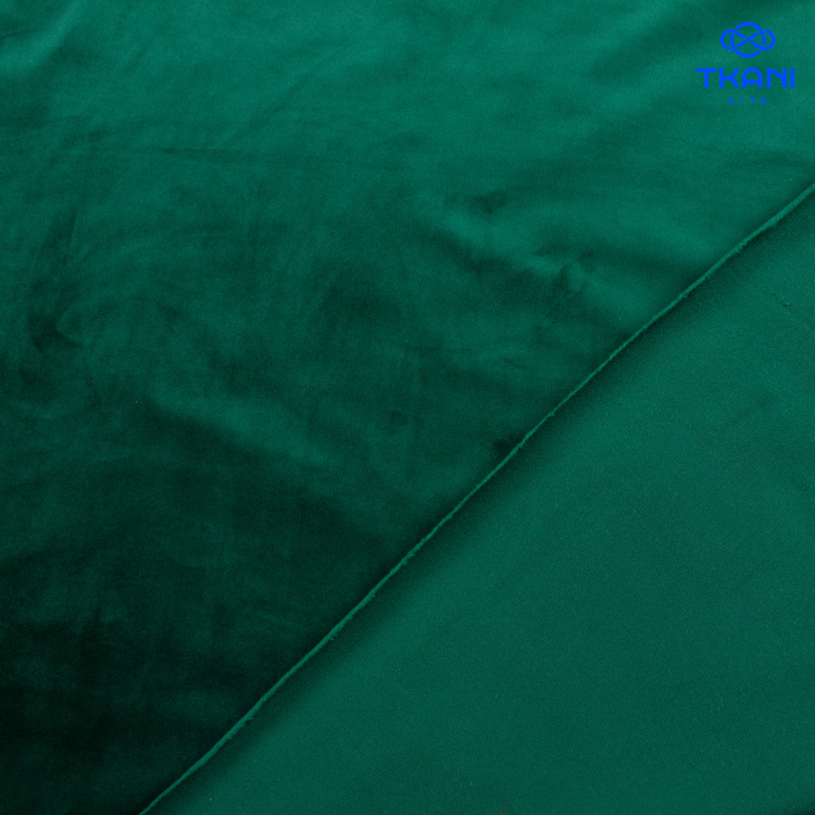 3414. Трикотажное полотно. Велюр. Суперсофт. Малахит - фото 2