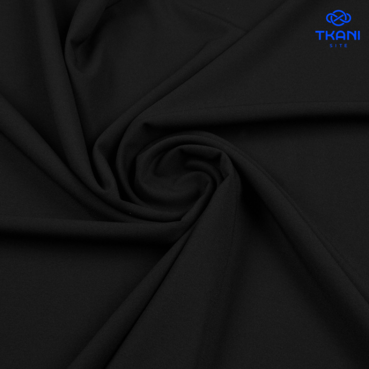 3425. Плательная креп. Черный