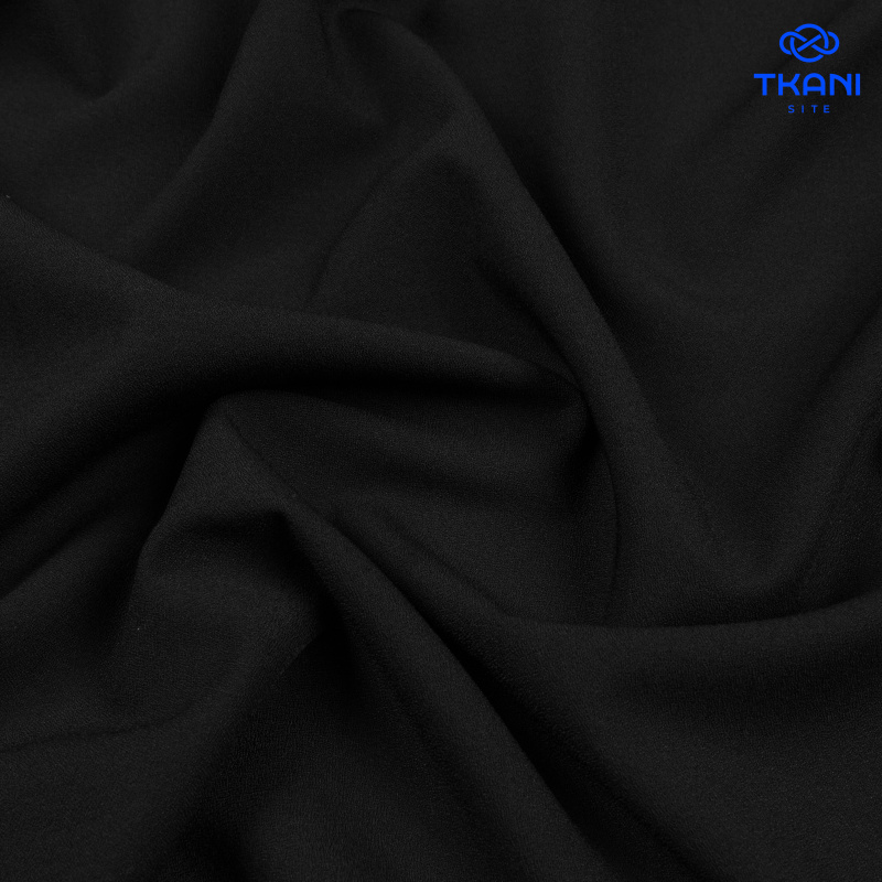 3425. Плательная креп. Черный