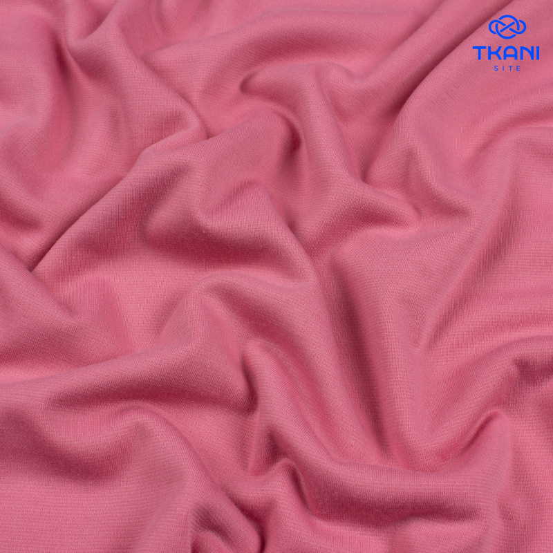 3431. Трикотажное полотно. Джерси. Клубничный лёд