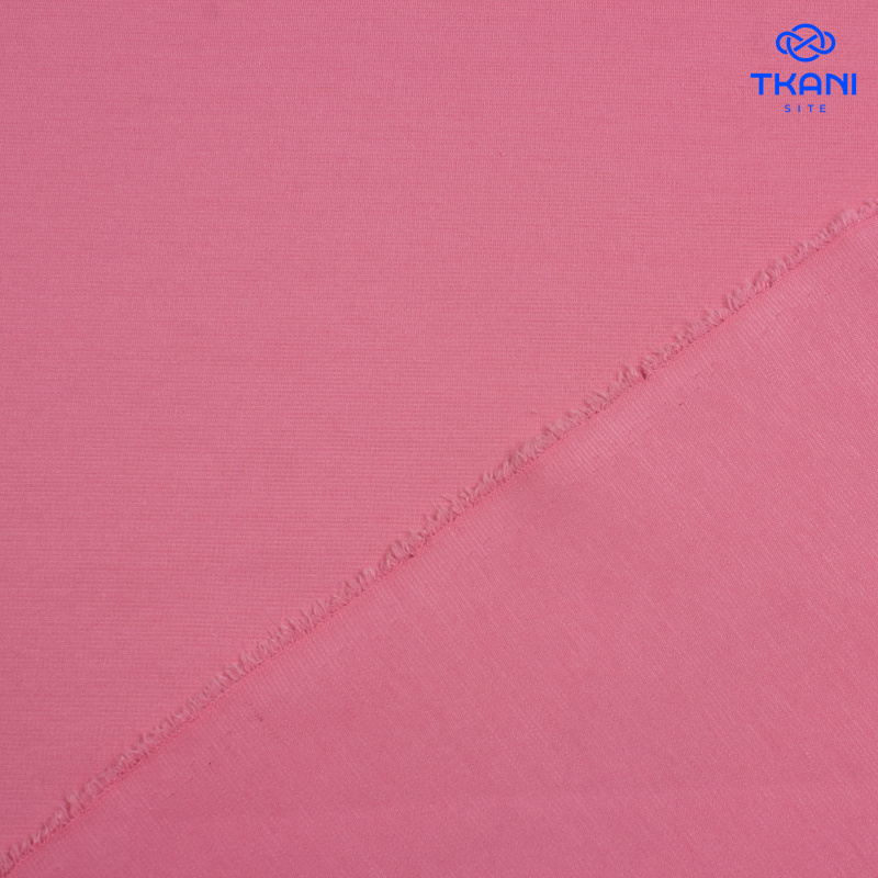 3431. Трикотажное полотно. Джерси. Клубничный лёд