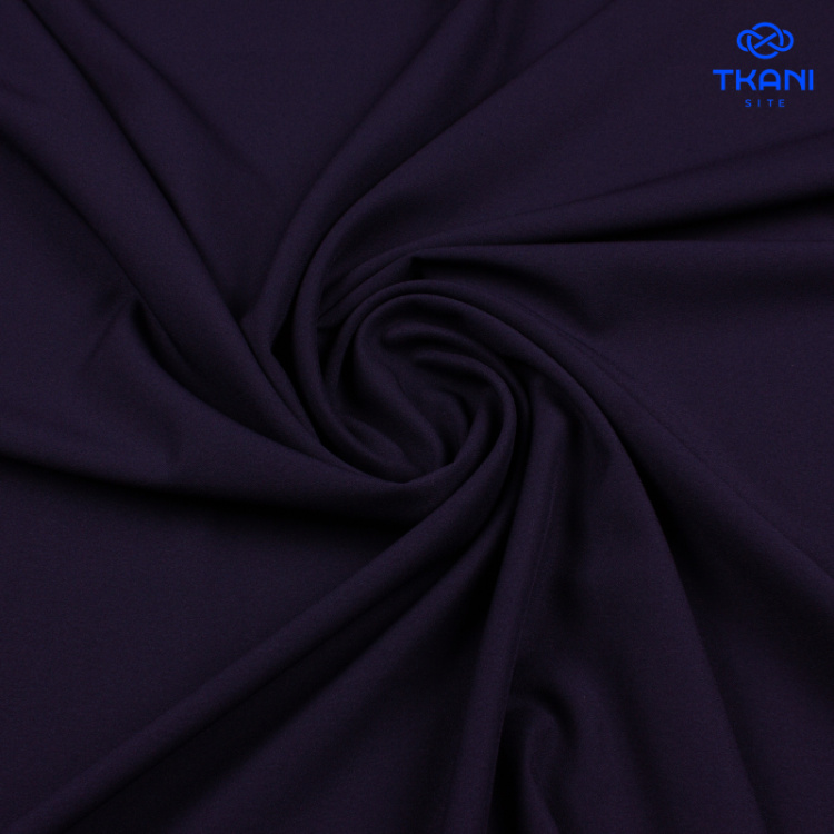 3441. Плательная креп. Темно-синий