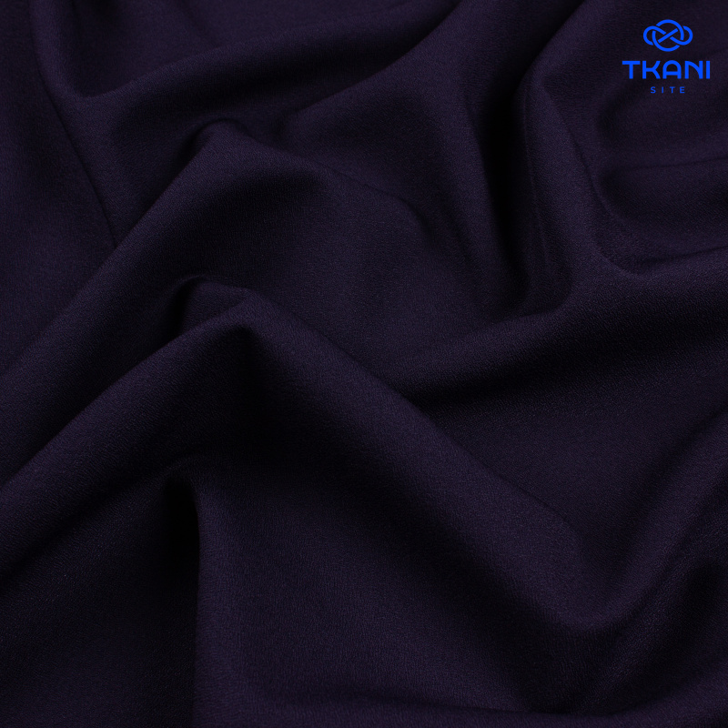 3441. Плательная креп. Темно-синий