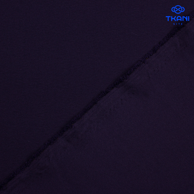3441. Плательная креп. Темно-синий от Tkani.site