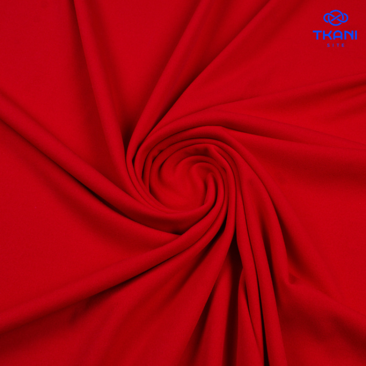 3455. Трикотажное полотно. Скуба. Красный