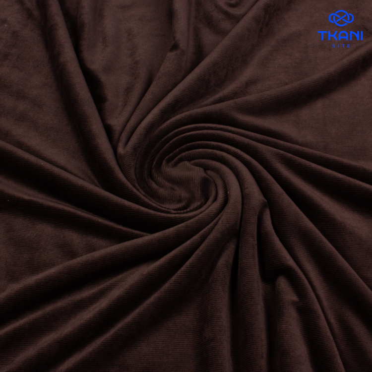3458. Трикотаж. Вельвет. Горький шоколад