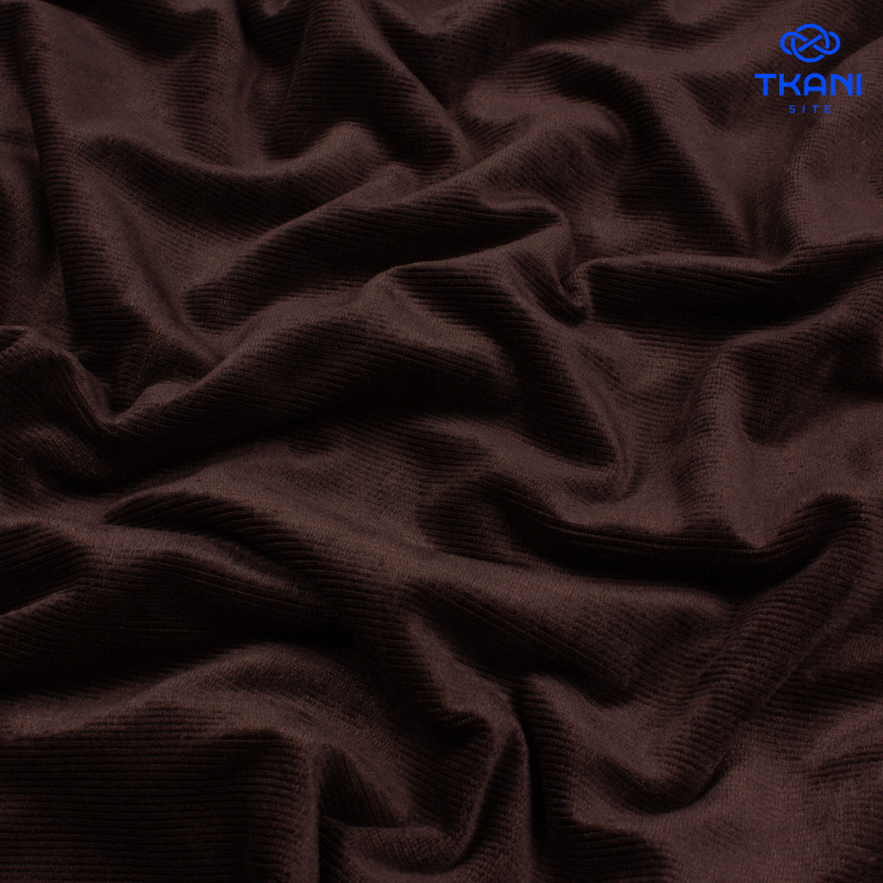 3458. Трикотаж. Вельвет. Горький шоколад