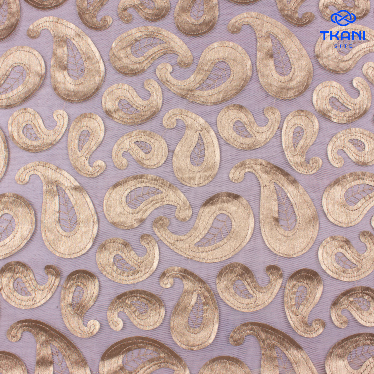 3500. Аппликация из экокожи на фатине - фото 1