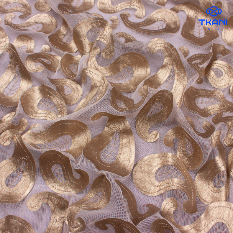 3500. Аппликация из экокожи на фатине от Tkani.site