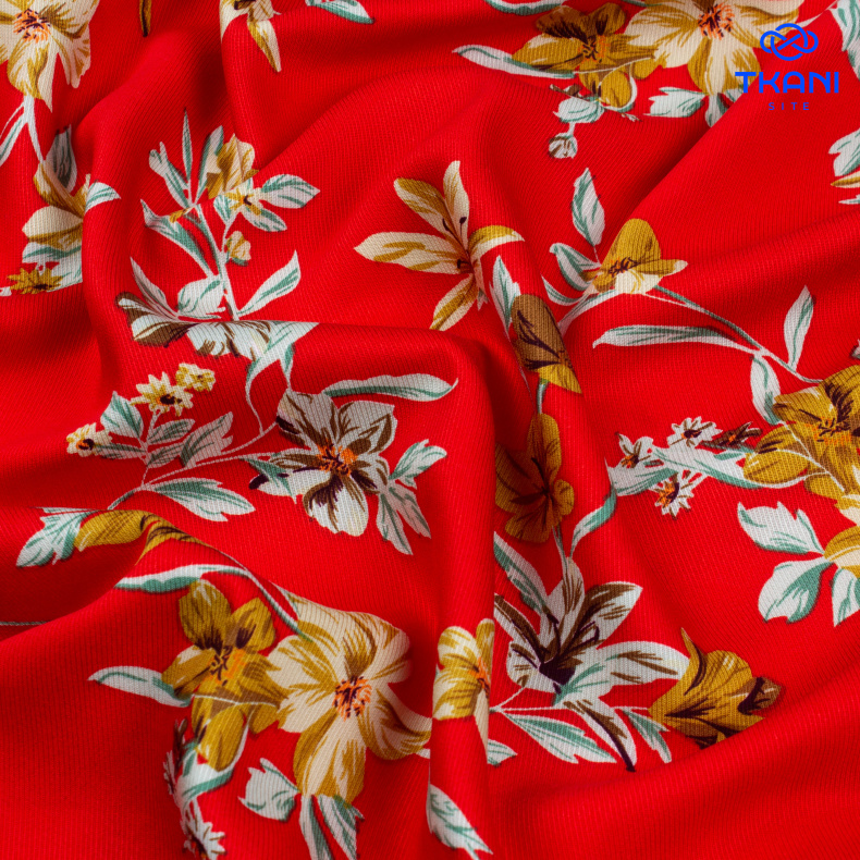 3511. Вискоза твил. Принт от Tkani.site