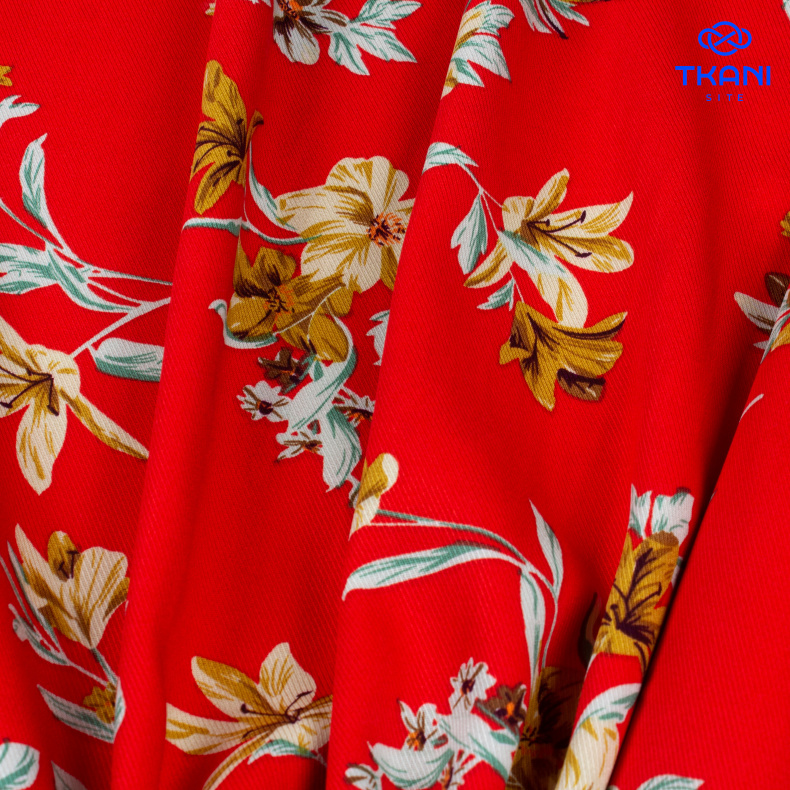 3511. Вискоза твил. Принт от Tkani.site