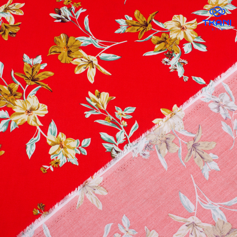 3511. Вискоза твил. Принт от Tkani.site