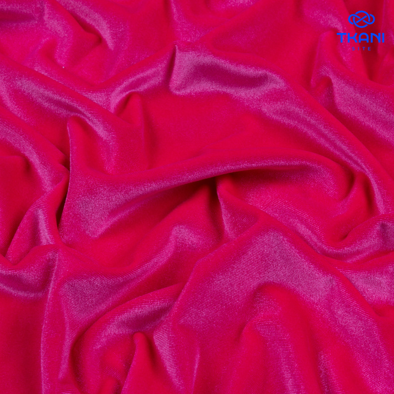 3512. Трикотажное полотно. Бархат. Коралловый от Tkani.site