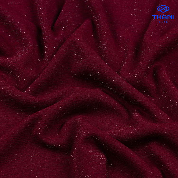 3539. Трикотажное полотно. Скуба с метанитом. Зинфандель - фото 1