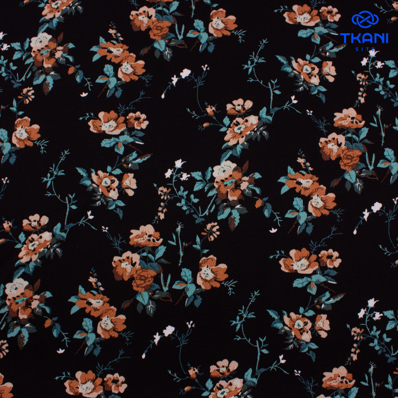 3547. Конкурс!!! Вискоза твил. Принт от Tkani.site