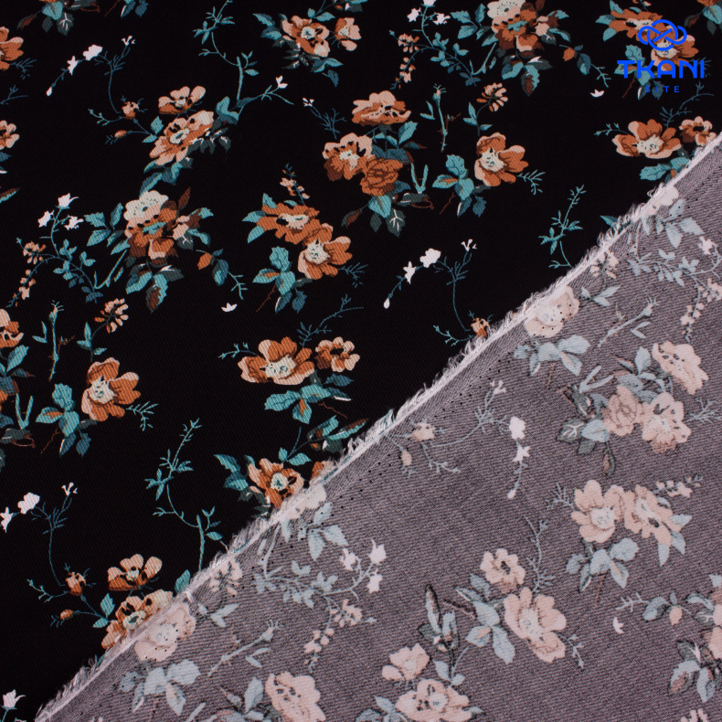 3547. Конкурс!!! Вискоза твил. Принт от Tkani.site