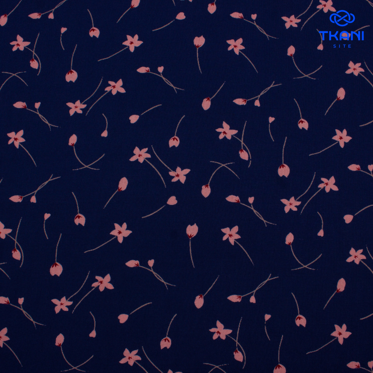 3550. Вискоза штапель. Принт - фото 1