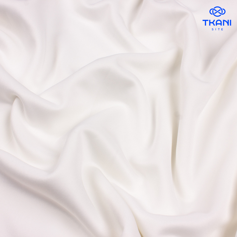 3571. Трикотажное полотно. Водолаз. Молочный от Tkani.site