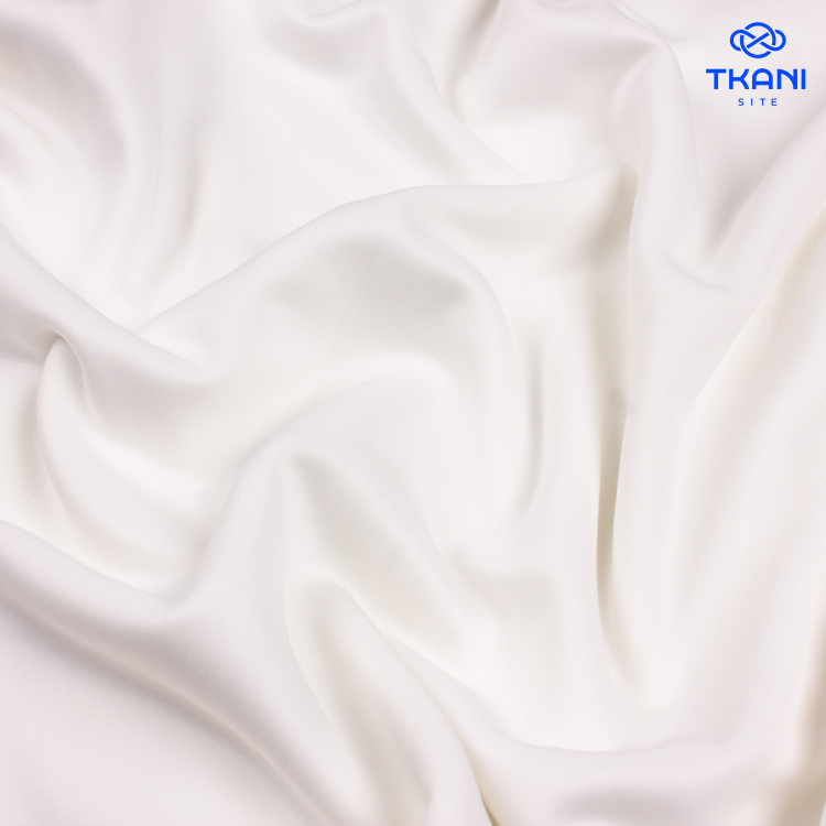 3571. Трикотажное полотно. Водолаз. Молочный - фото 1