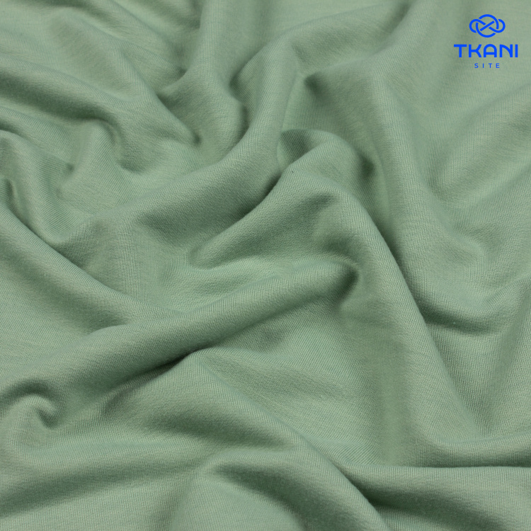 3572. Футер 2х нитка. Петля. Peach effect. Васаби - фото 1