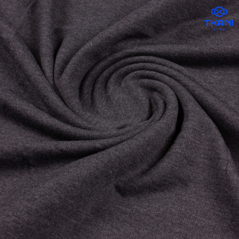 3575. Футер 2х нитка. Петля. Серый от Tkani.site