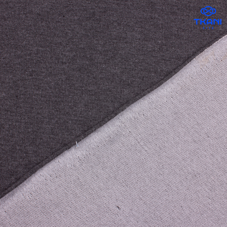 3575. Футер 2х нитка. Петля. Серый от Tkani.site