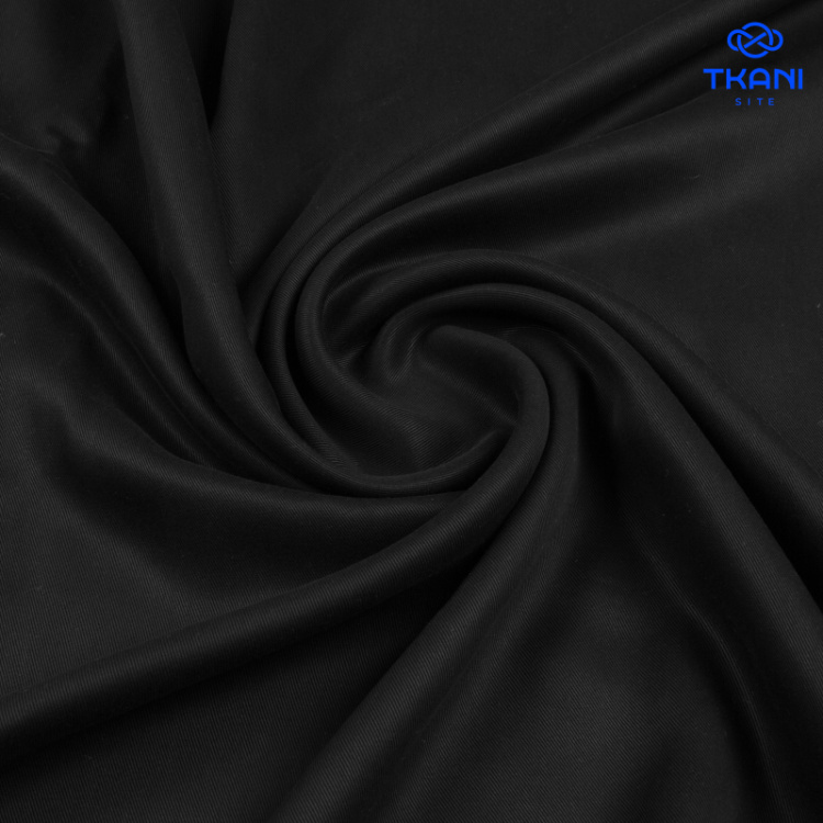 3587. Костюмно-плательная. Хлопок. Купра. Черный