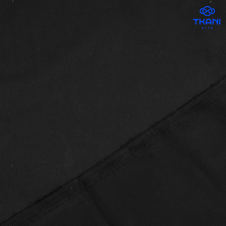 3587. Костюмно-плательная. Хлопок. Купра. Черный от Tkani.site