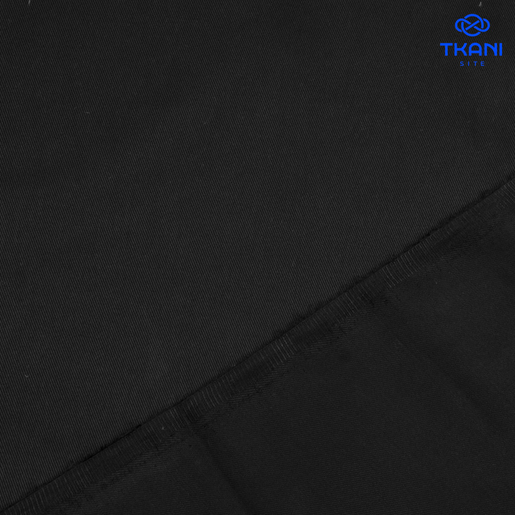 3587. Костюмно-плательная. Хлопок. Купра. Черный - фото 2