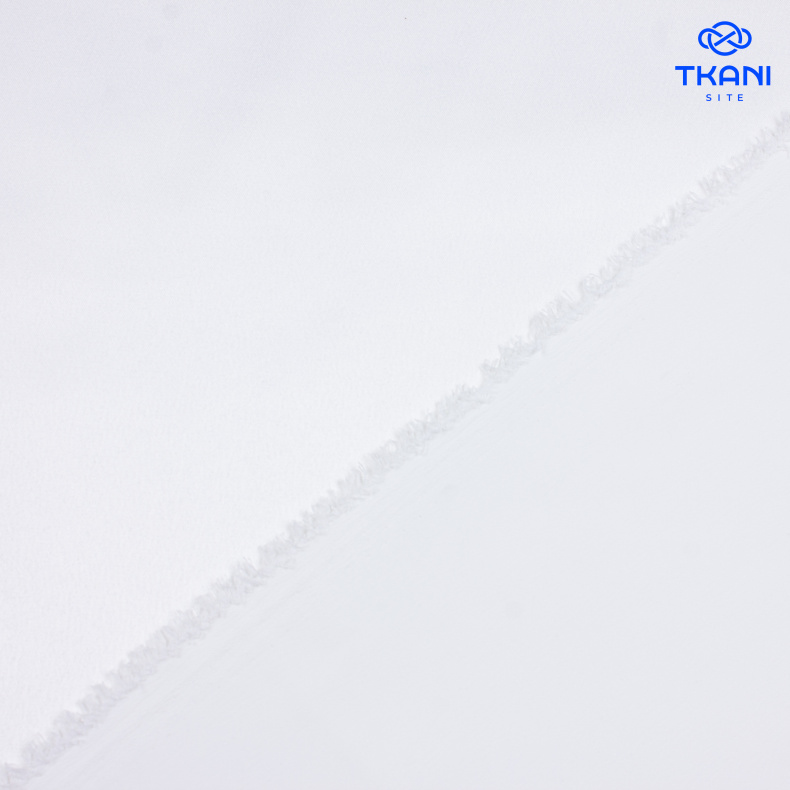 3588. Костюмно-плательный атлас. Белый от Tkani.site